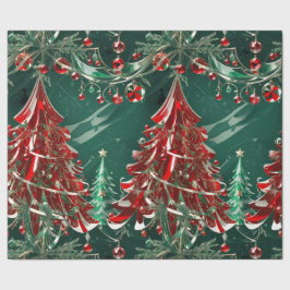 Crystal Christmas Scene Wrapping Paper Geschenkpapier