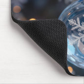 Crystal Christmas Snowflake Ornament Mousepad (Ecke)