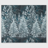 Crystal Christmas Tree Wrapping Paper Geschenkpapier (Flach)