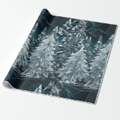 Crystal Christmas Tree Wrapping Paper Geschenkpapier (Ungerollt)