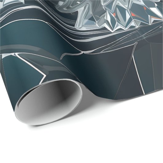 Crystal Christmas Tree Wrapping Paper Geschenkpapier (Rolleneckpunkt)