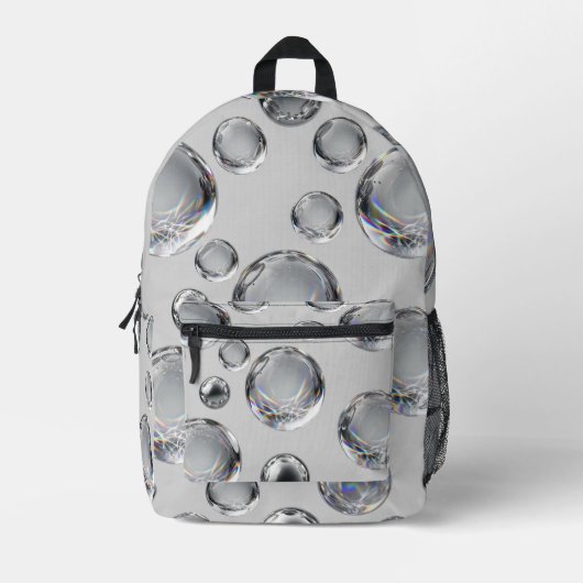 Crystal Chrome Orbs Backpack Bedruckter Rucksack (Vorderseite)