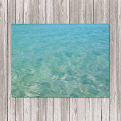 Crystal Clear Blue Beach Water Fußmatte