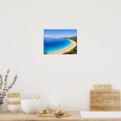 Crystal Clear Blue Ocean Bay Poster - Mediterranea (Küche)
