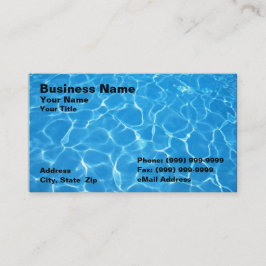 Crystal Clear Blue Water Visitenkarte