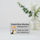 Crystal clear cleaning  visitenkarte (Stehend Vorderseite)
