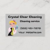 Crystal clear cleaning visitenkarte (Vorderseite)