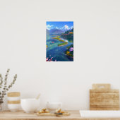 Crystal Clear Mountain Lake Poster (Küche)
