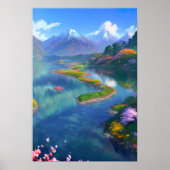 Crystal Clear Mountain Lake Poster (Vorne)