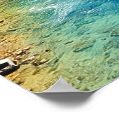 Crystal Clear Mountain River Poster (Ecke)