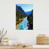 Crystal Clear Mountain River Poster (Küche)