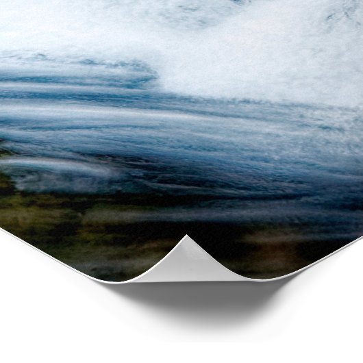 Crystal clear mountain stream poster (Ecke)