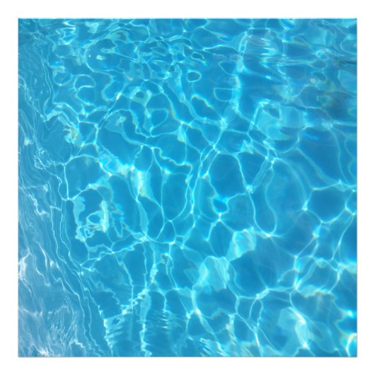 Crystal Clear Sky Blue Pool Water Fotodruck (Vorne)