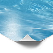 Crystal Clear Sky Blue Pool Water Fotodruck (Ecke)