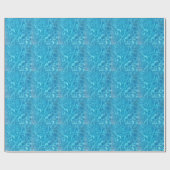Crystal Clear Sky Blue Pool Water Geschenkpapier (Flach)