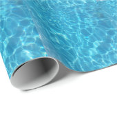 Crystal Clear Sky Blue Pool Water Geschenkpapier (Rolleneckpunkt)