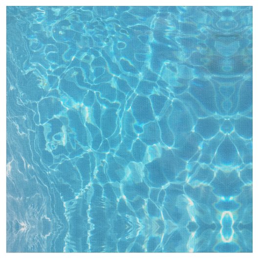 Crystal Clear Sky Blue Pool Water Stoff (Nahaufnahme)