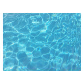 Crystal Clear Sky Blue Pool Water Tischdecke (Vorderseite (Horizontal))
