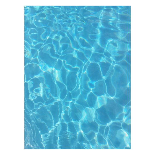 Crystal Clear Sky Blue Pool Water Tischdecke (Vorderseite)
