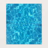 Crystal Clear Sky Blue Pool Water Visitenkarten (Außenseite Aufgefaltet)