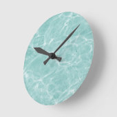 Crystal Clear Soft Turquoise Ocean Dream #2 #wall Runde Wanduhr (Winkel)