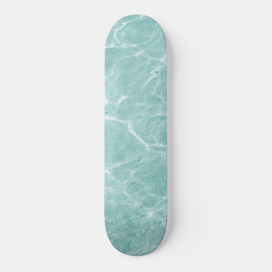 Crystal Clear Soft Turquoise Ocean Dream #2 #wall Skateboard (Vorderseite)