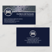 Crystal Clear Water Dropdown Auto Car Wash Visitenkarte (Vorne/Hinten)