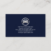 Crystal Clear Water Dropdown Auto Car Wash Visitenkarte (Rückseite)