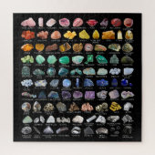 Crystal Collection Rainbow Rocks Geology Square Puzzle (Vertikal)