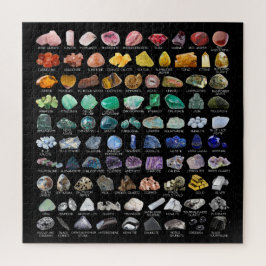 Crystal Collection Rainbow Rocks Geology Square Puzzle