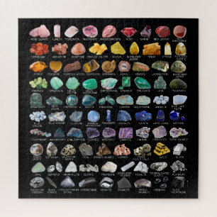 Crystal Collection Rainbow Rocks Geology Square Puzzle
