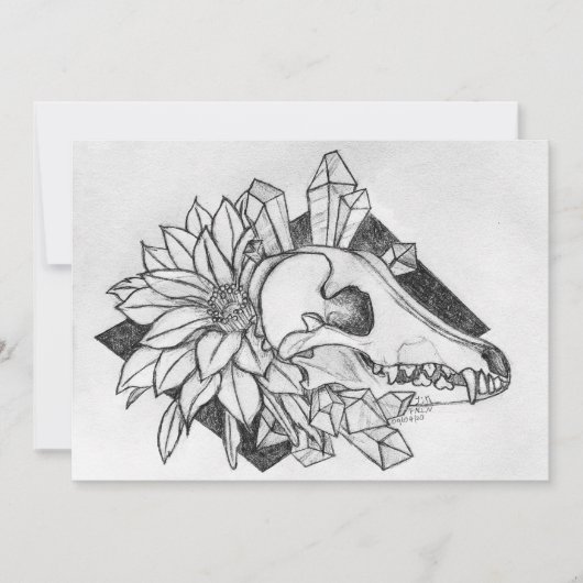 Crystal Coyote Einladung (Vorderseite)