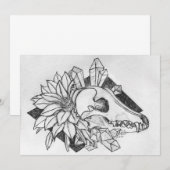 Crystal Coyote Einladung (Vorne/Hinten)