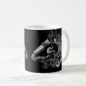 Crystal Coyote Invertiert Kaffeetasse (VorderseiteRechts)