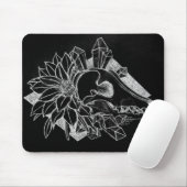 Crystal Coyote Invertiert  Mousepad (Mit Mouse)