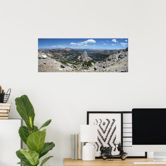 Crystal Crag Mammoth Seen Becken Mammoth Wappen Poster (Heimbüro)