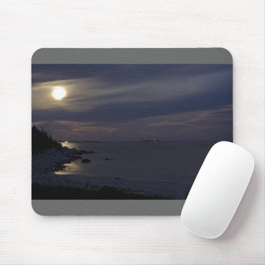 Crystal Crescent Beach Moonlight Mousepad (Mit Mouse)