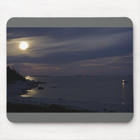 Crystal Crescent Beach Moonlight Mousepad (Vorne)