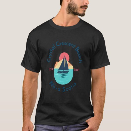 Crystal Crescent Beach Nova Scotia T-Shirt (Vorderseite)