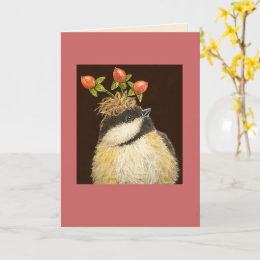 Crystal Dee the chickadecard Karte (Gelbe Blume)