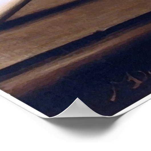 Crystal Dish mit Melons von Mauro David Poster (Ecke)