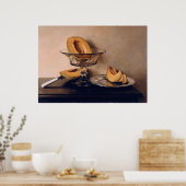 Crystal Dish mit Melons von Mauro David Poster (Küche)