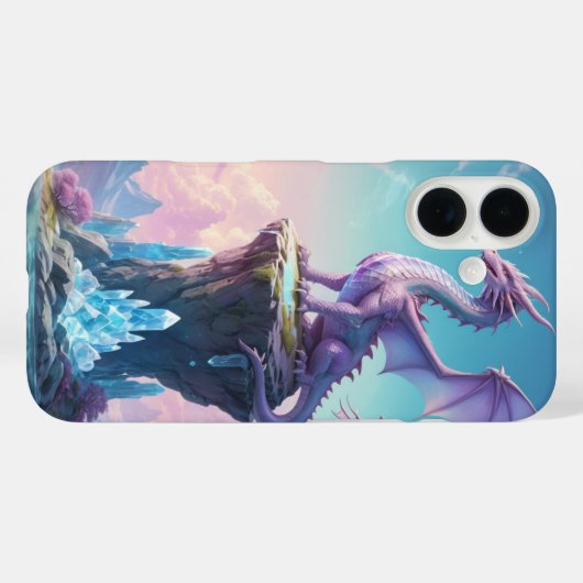 Crystal Dragon Case-Mate iPhone Hülle (Rückseite (Horizontal))