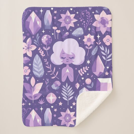 Crystal Dreams Pattern Sherpadecke (Vorderseite)