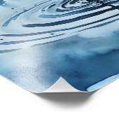 Crystal Drop: Ein Wasserfarbenschlag Fotodruck (Ecke)