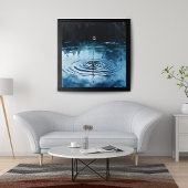 Crystal Drop: Ein Wasserfarbenschlag Fotodruck