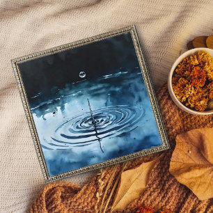 Crystal Drop: Ein Wasserfarbenschlag Fotodruck