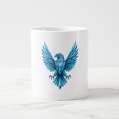 Crystal Eagle Emblem - Symbol für Freiheit und Amb Jumbo-Tasse (Vorderseite)