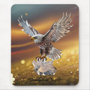 "Crystal Eagle fliegt" Mousepad