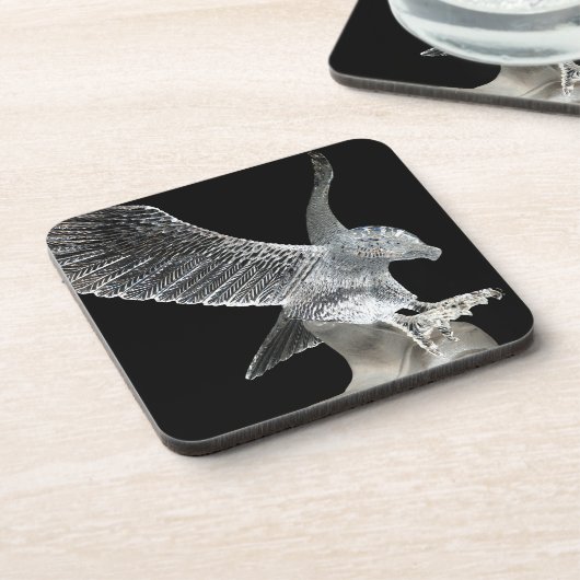 Crystal Eagle Hard Plastic Untersetzer (Linke Seite)